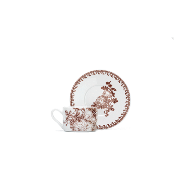 Wild Rose Teacup&Saucer  Purple Basin